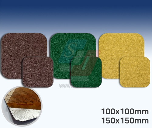 3M 미끄럼방지테이프 요철타일용(밤색,녹색,노랑) (주방,수영장,석재타일등적용)